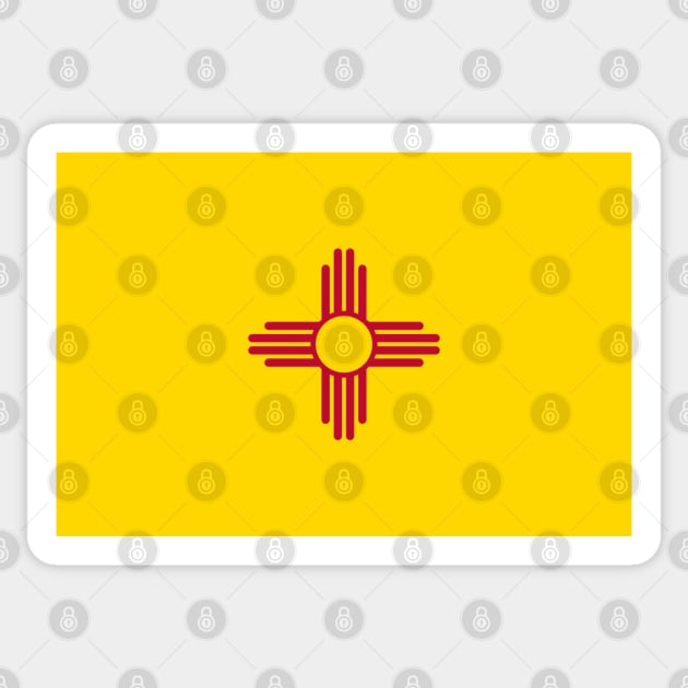 Flag of New Mexico Sticker by brigadeiro